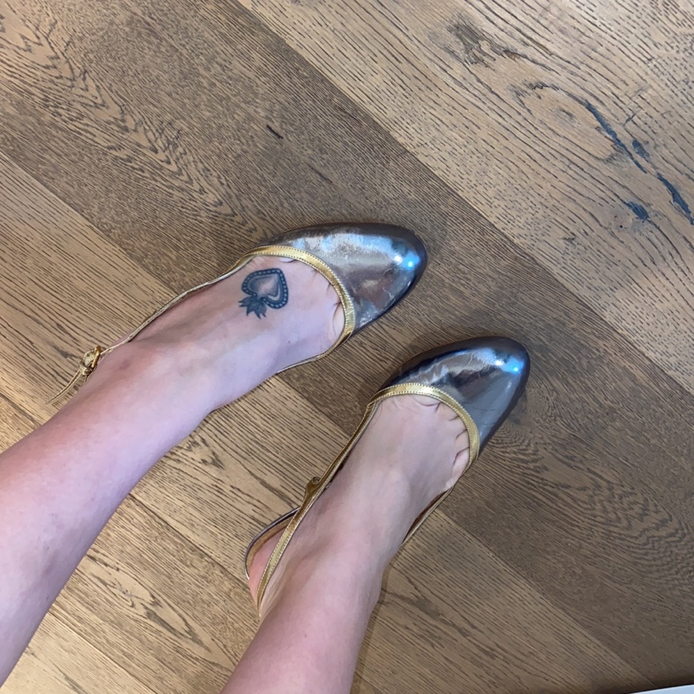 100% Authentic Miu Miu Metallic Heels - image 8